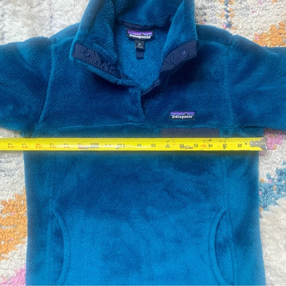 Patagonia Womens Synchilla Re-Tool Snap-T Fleece Pullover Jacket Teal Blue XS - Picture 7 of 7